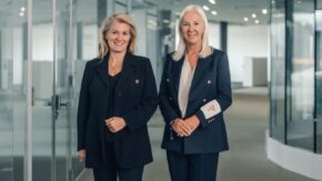 Marie-Claire Daveu, chief sustainability officer and head of institutional affairs at Kering, with Iris Van der Veken, executive director and secretary general of WJI. (Watch & Jewellery Initiative 2030)